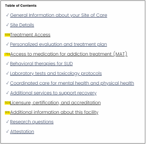 Example of survey question.